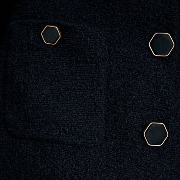 Zara Textured Tweed Midi Skirt - Picture 2 of 10